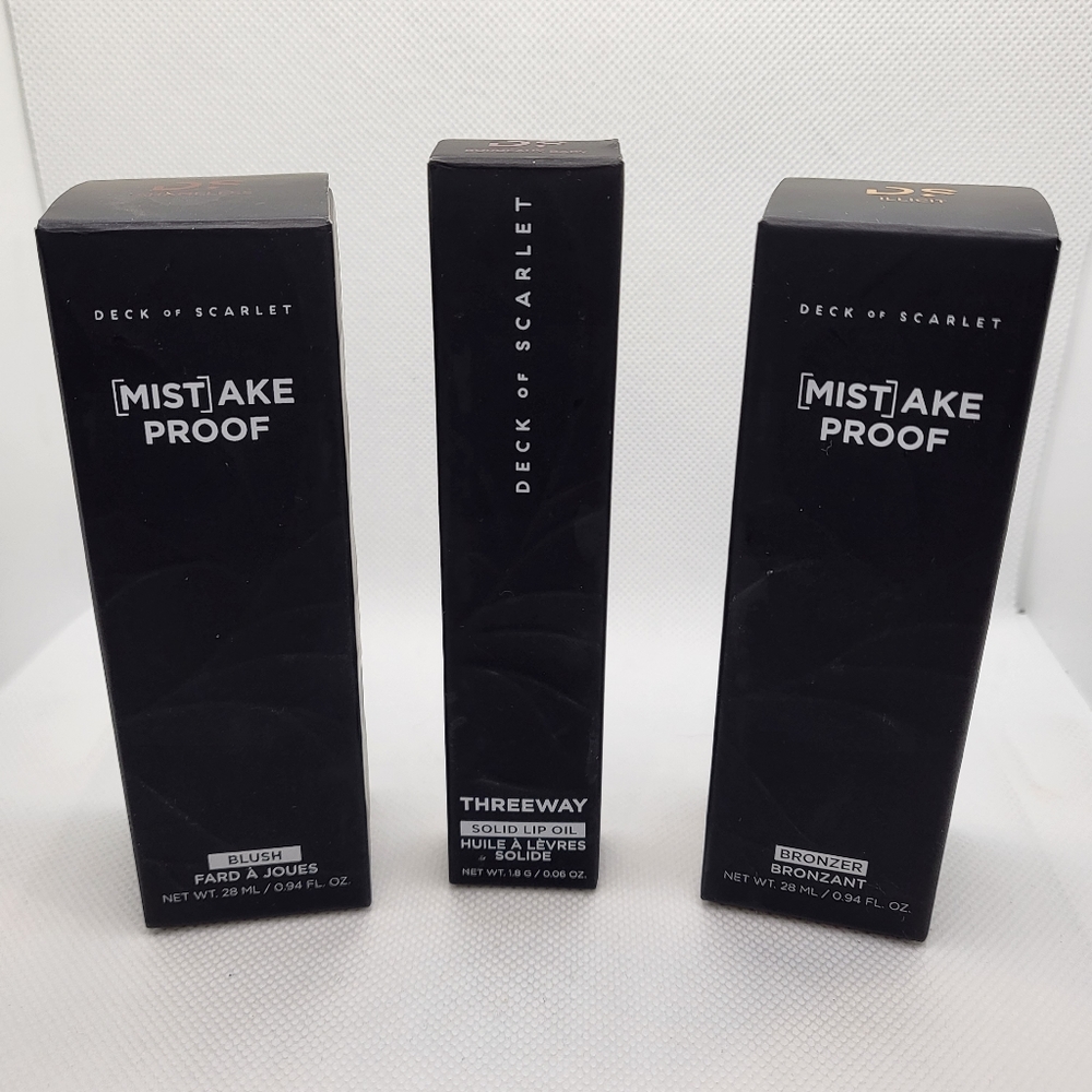Deck of Scarlett Mistake Proof Blush, Bronzer & Solid Lip Oil